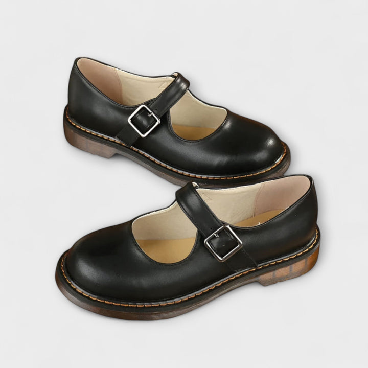 Viva™ | Classic Vintage Leather Mary Jane Shoes