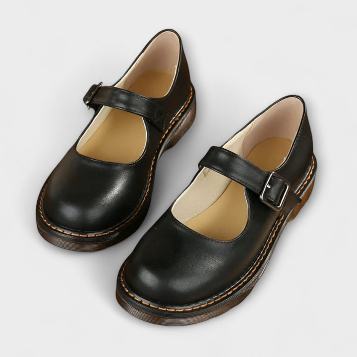 Viva™ | Classic Vintage Leather Mary Jane Shoes