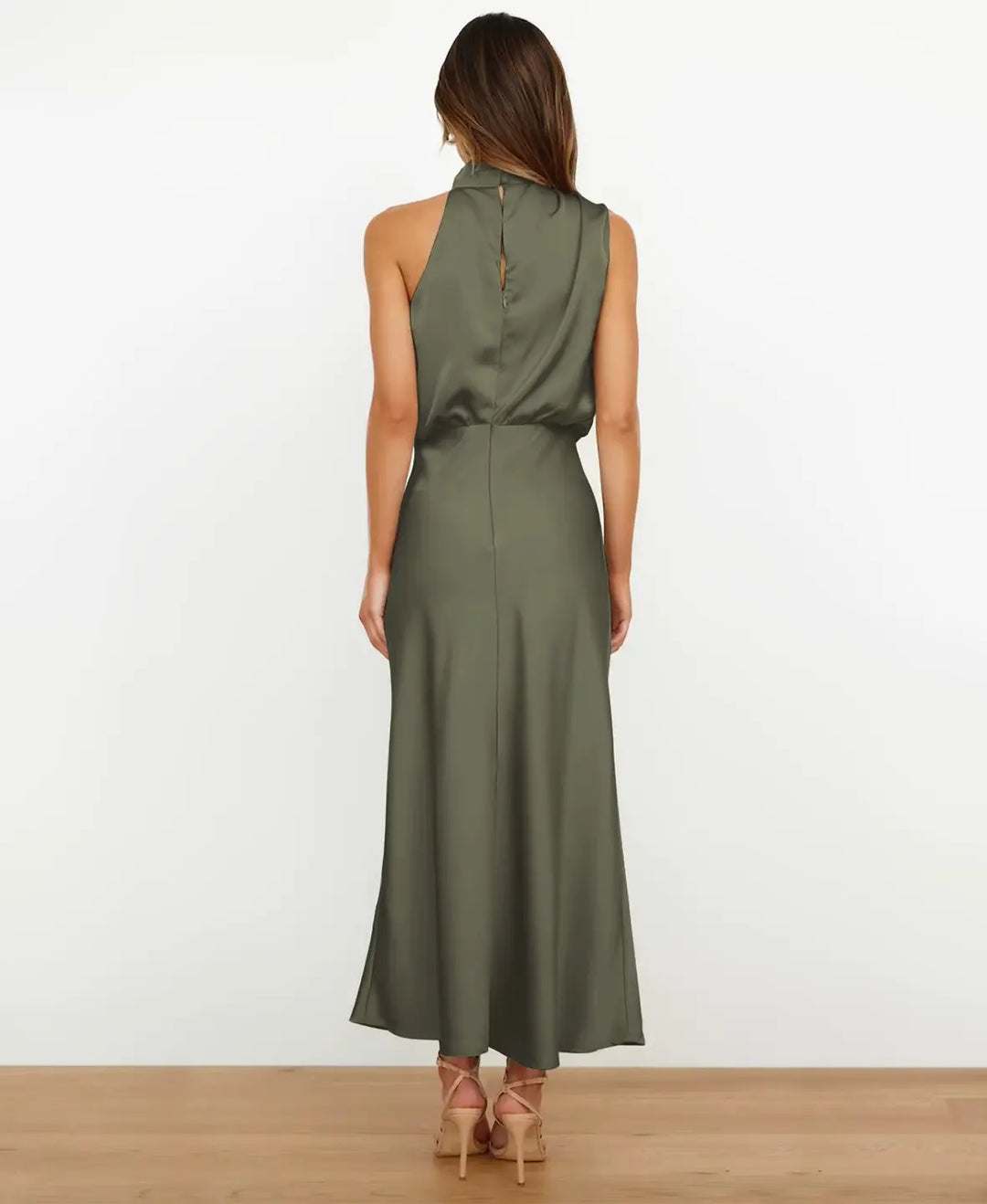 Solène™ | High Waist Midi Dress