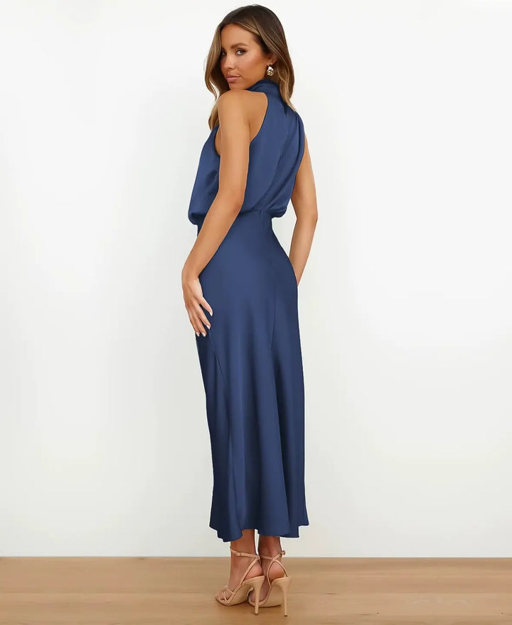 Solène™ | High Waist Midi Dress