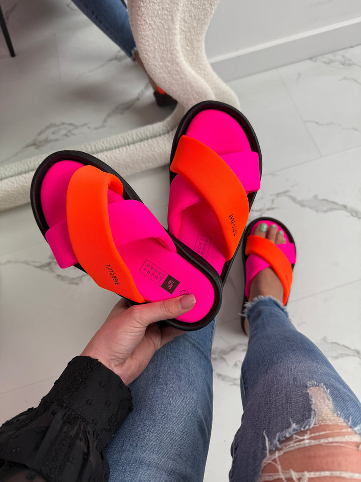 Tutto™ | Comfortable Orthopaedic Fuchsia Slides