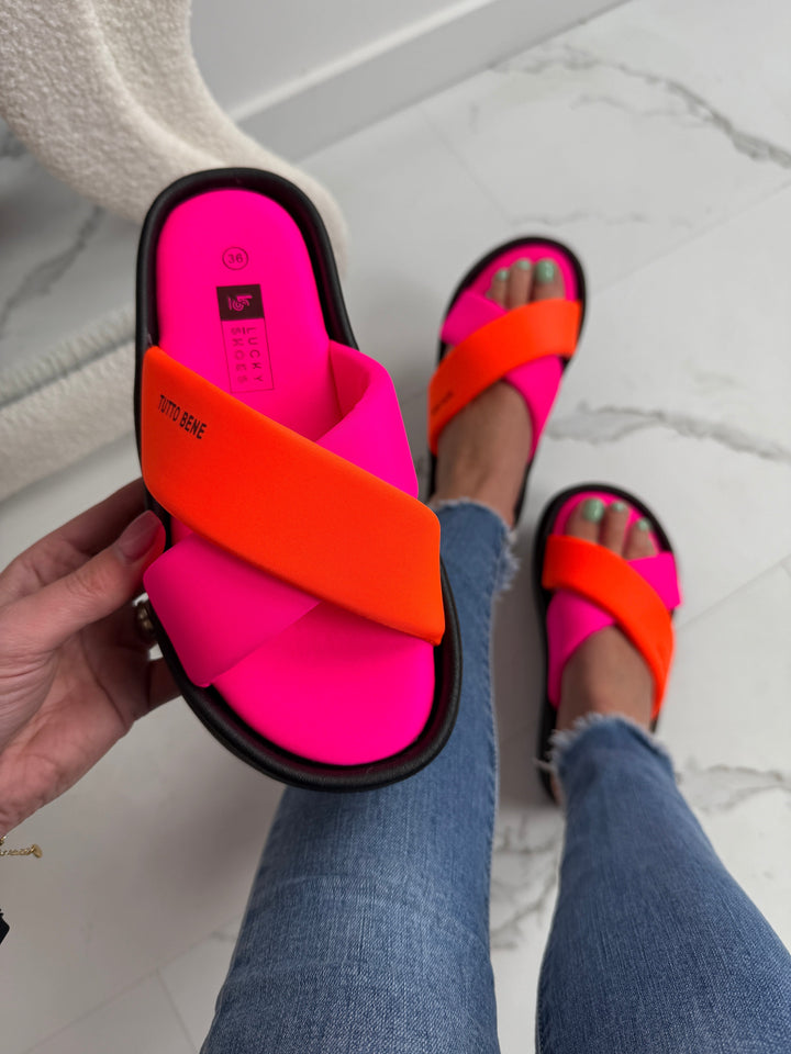 Tutto™ | Comfortable Orthopaedic Fuchsia Slides