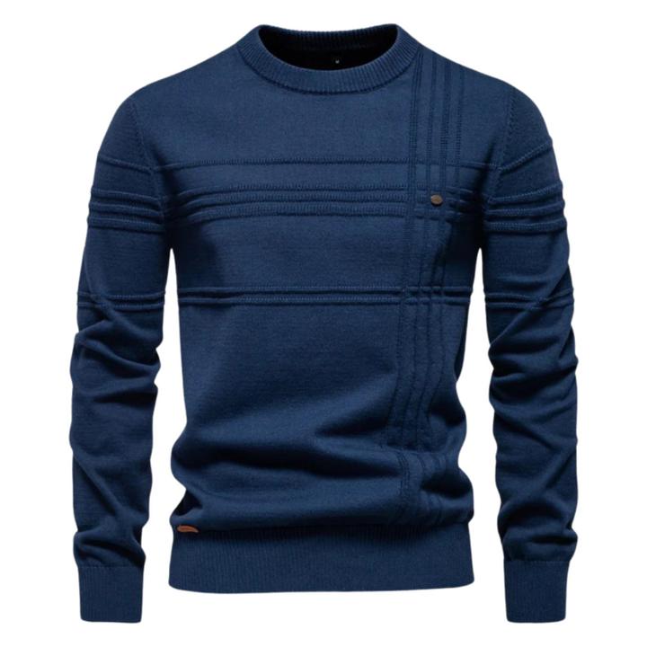 Tine | Men's Jumper with Check Design