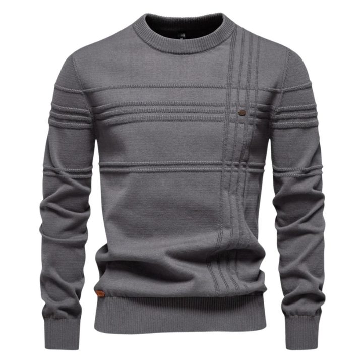 Tine | Men's Jumper with Check Design