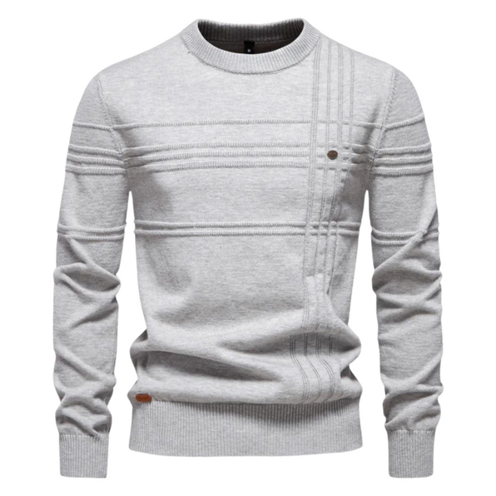 Tine | Men's Jumper with Check Design