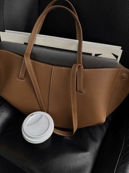 Alice | Shapely Tote Bag With Side Gathers