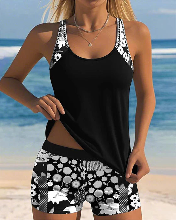 Yara - Sporty Swimsuit with Boxer | Last Day 80% Off!
