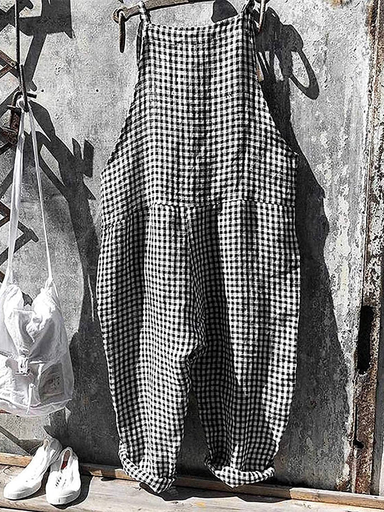 Niamh | Striped Wide Leg Overalls