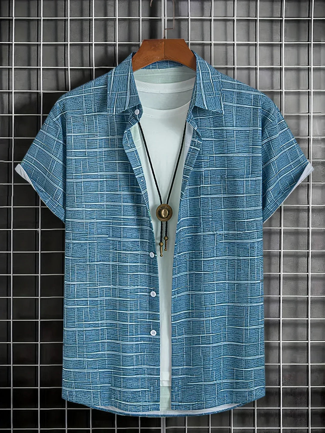 Lenoir™ | Elegant striped and checked shirt