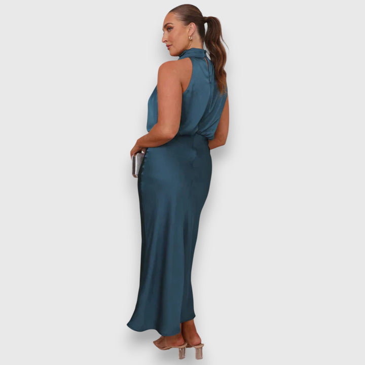 Zenaida™ | Elegant Satin Spring Dress