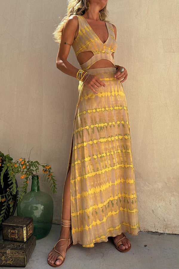 Florie | Cut-Out Plunge Dress