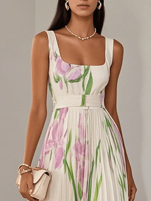 Revina™ Elegant Floral Maxi Dress