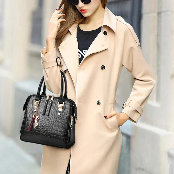 Thea | Luxury Crocodile-Embossed Bag