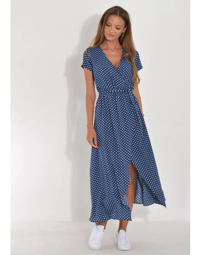 Suzanne - Elegant V-Neck Dress