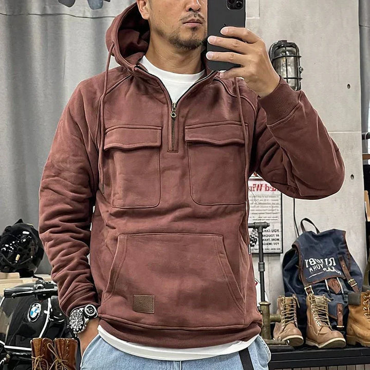 Allen | Stylish Multi-Pocket Hoodie